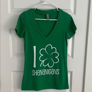 Green Shamrock Graphic Tee